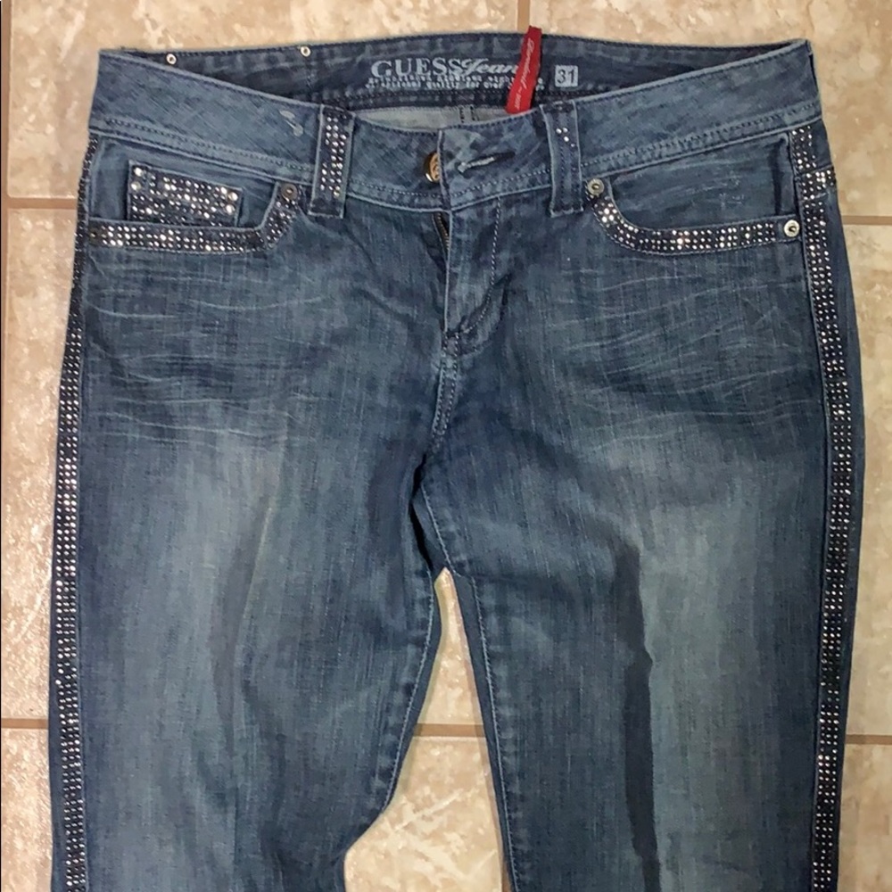 (Sold) Guess jeans stud lined, women’s size 31